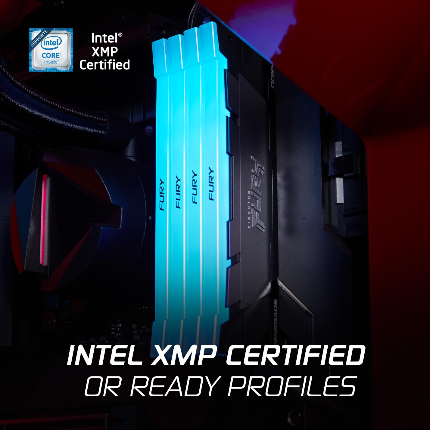 Kingston FURY Renegade RGB 32GB 3200MT/s DDR4 CL16 Desktop Memory